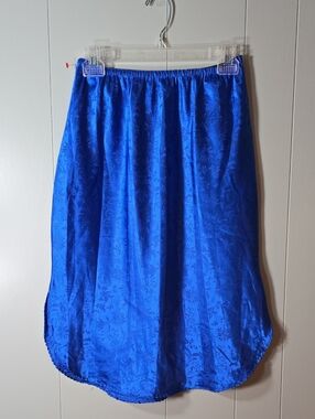 3 For $30!! *||Summer Blow Out||* Royal Blue High-Low Floral Jacquard Skirt